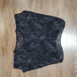 (S) Aritzia Babaton 100% Silk Lightweight Slightly Sheer Top Oversized Loose Fit